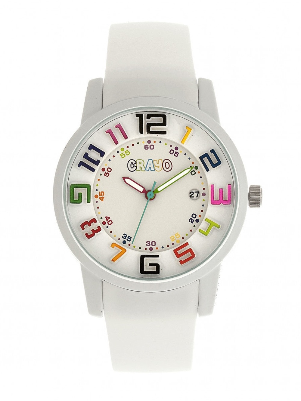 Crayo Festival Unisex Watch w/ Date - White